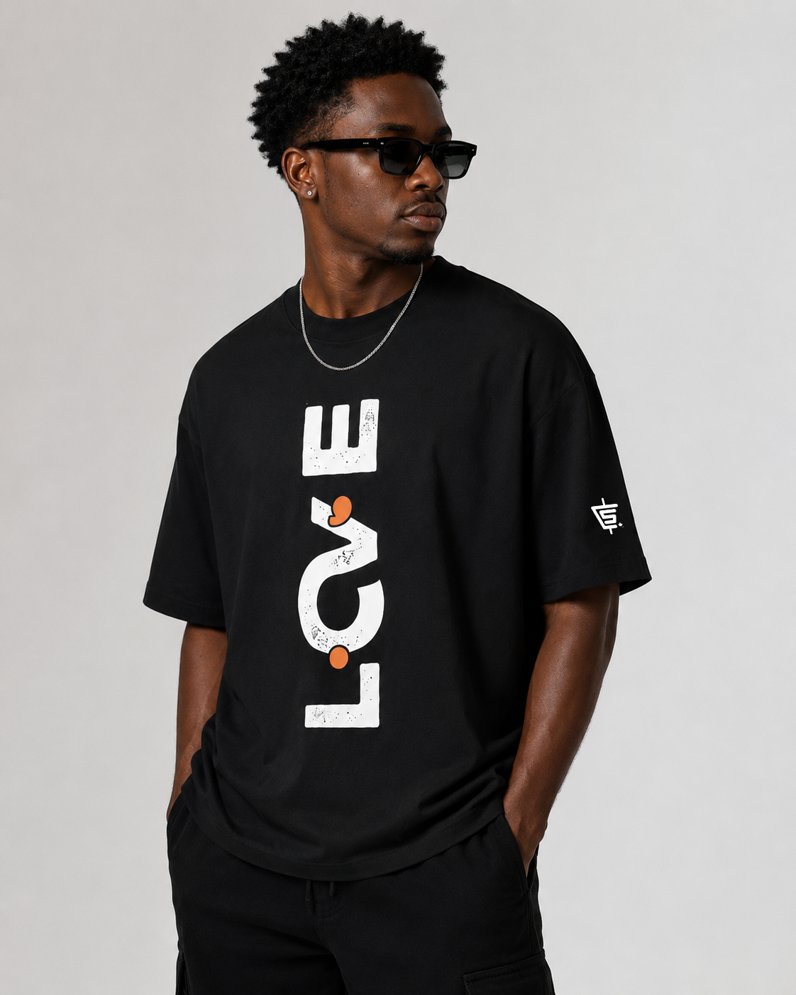 Organic Black Oversized T-shirt