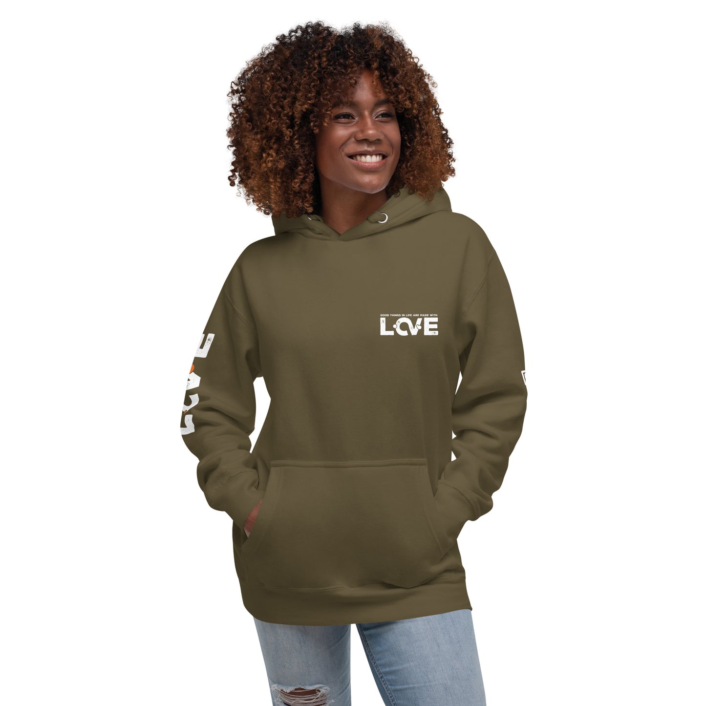 Hoodie with Arm design - 3 Color Options
