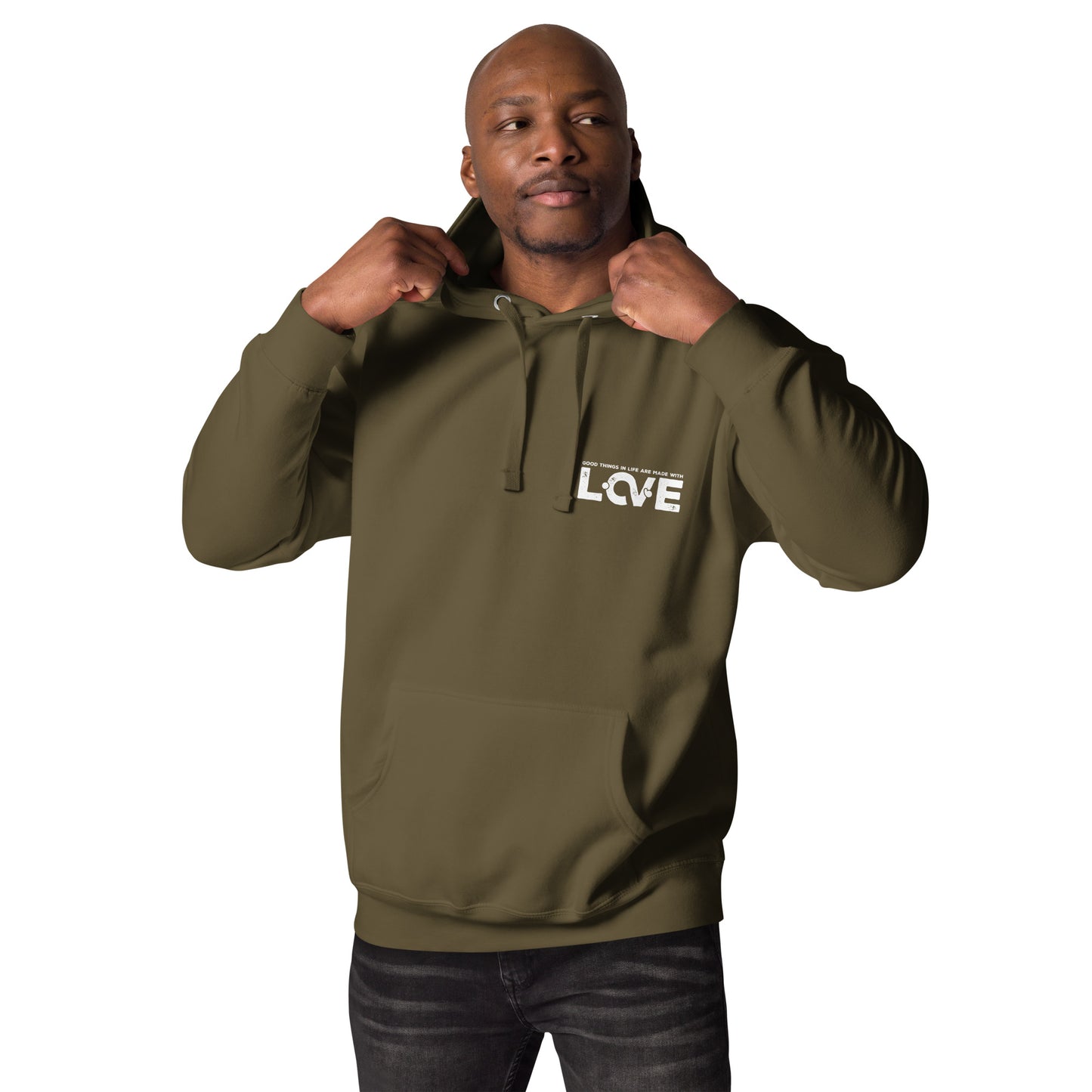 Hoodie with Arm design - 3 Color Options
