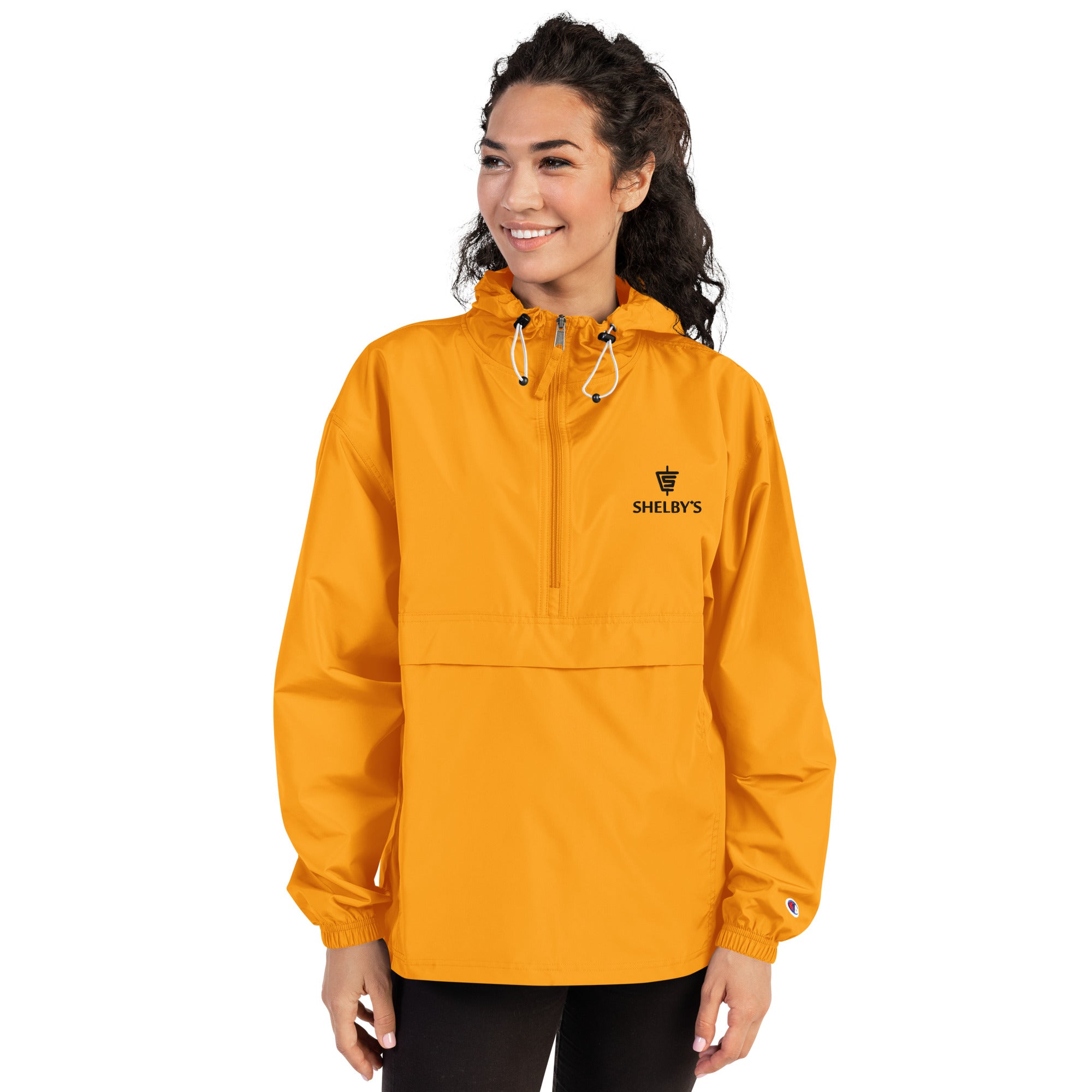 Champion windbreaker best sale womens orange