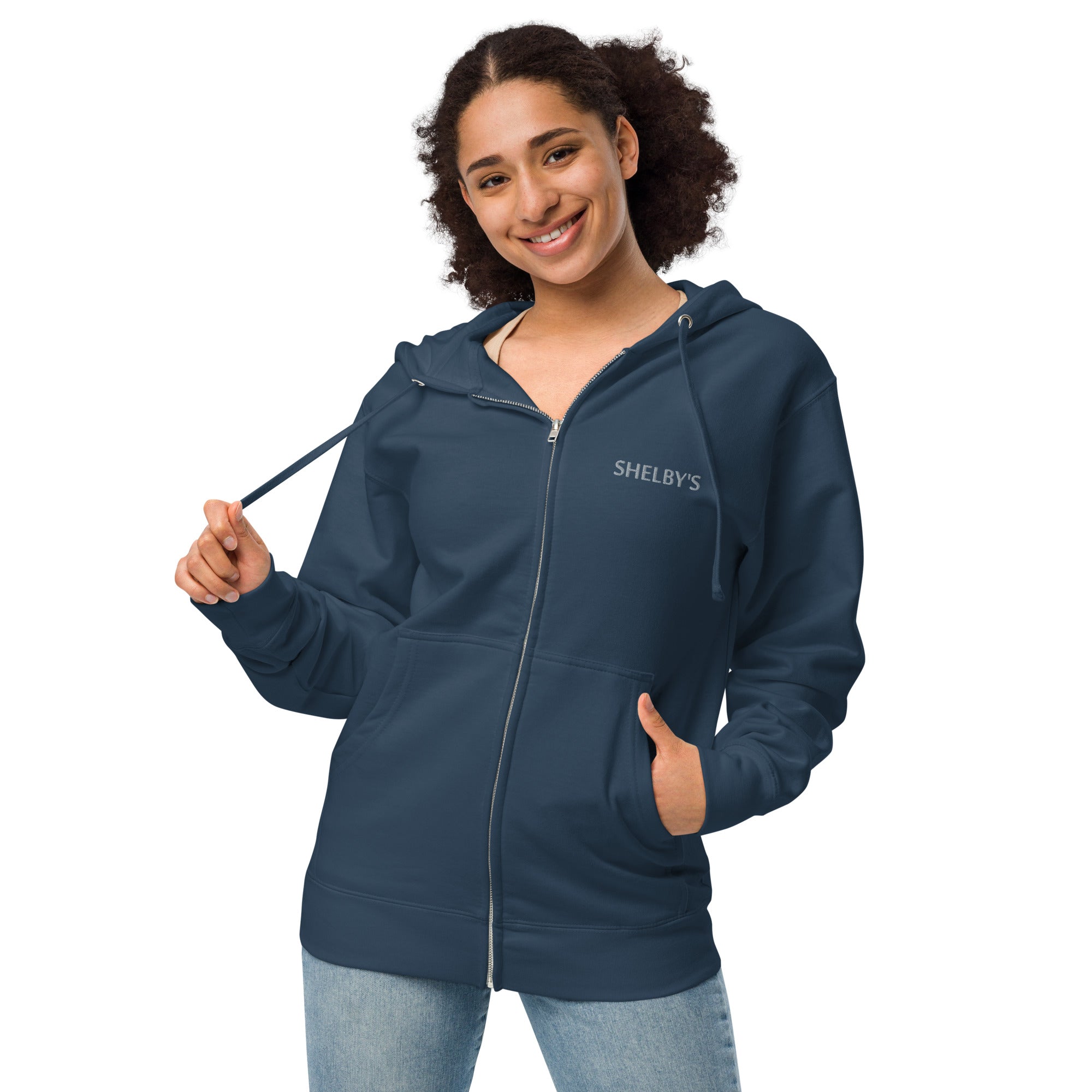 Navy zip up hoodie hot sale womens